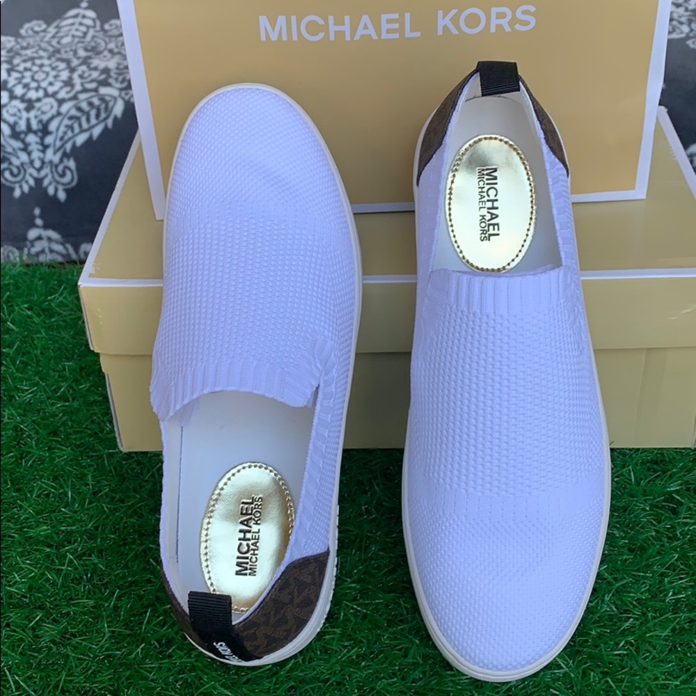 MICHAEL KORS SARINA SLIP ON SOFT STRETCH KNIT OpWh - Picture 7 of 16
